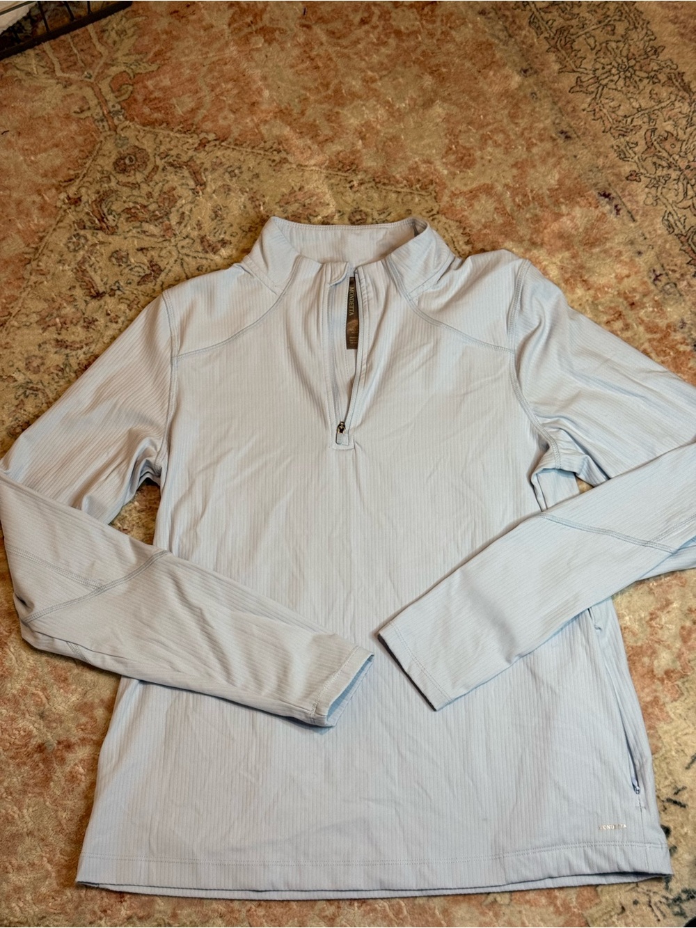 Mondetta Women’s Light Blue Quarter-Zip Pullover